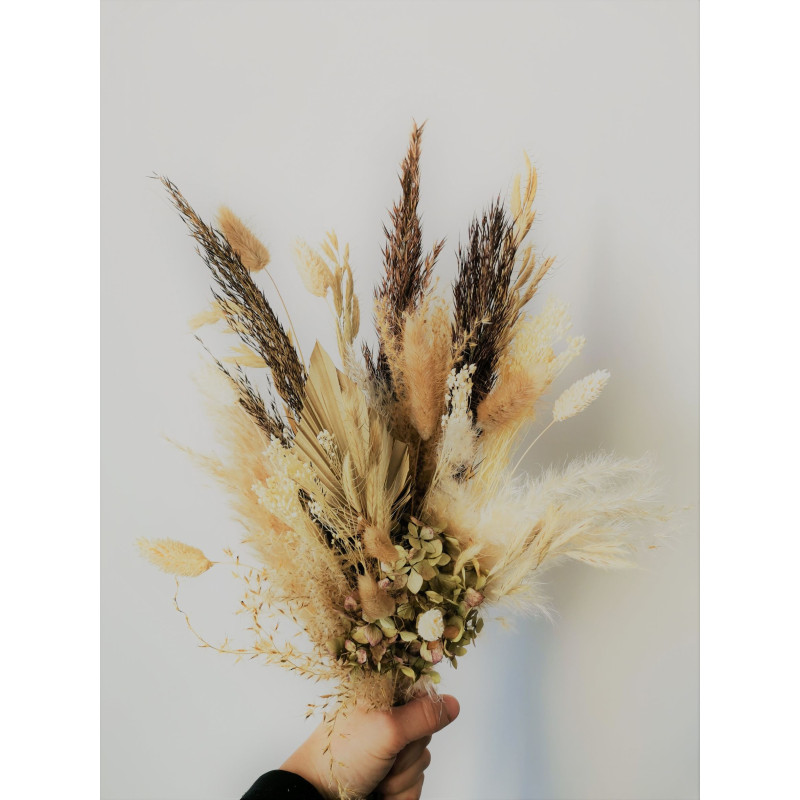 Bouquet de mariée fleurs séchées