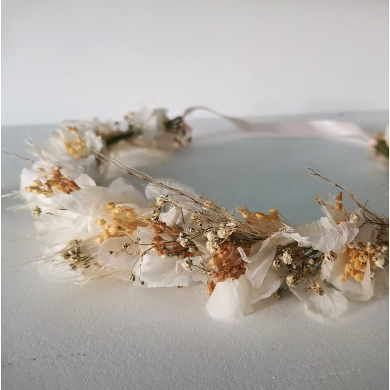 couronne petite fille mariage gypsophile