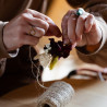 Boutonnière mariage fleurs séchées, coloris personnalisables