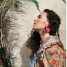 Boucles d'oreilles en fleurs séchées, colorées et vitaminées, mariage, évènement