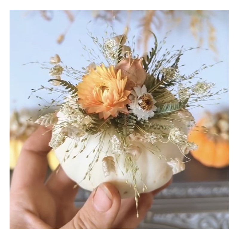 Atelier fleurs séchées halloween