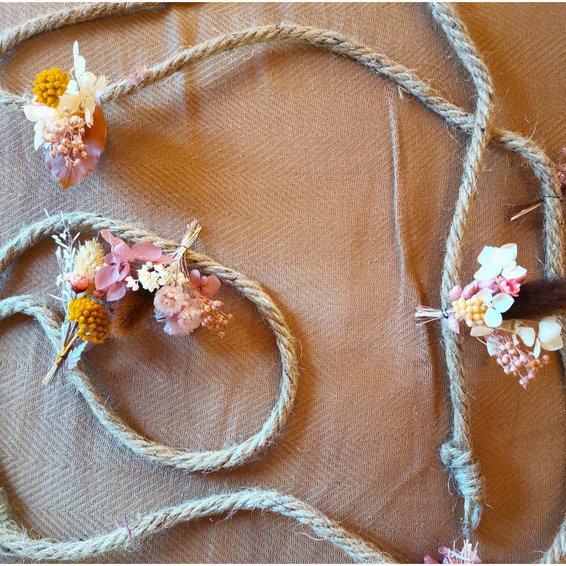 Atelier guirlande fleurs séchées Melesse