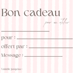 Carte cadeau ateliers
