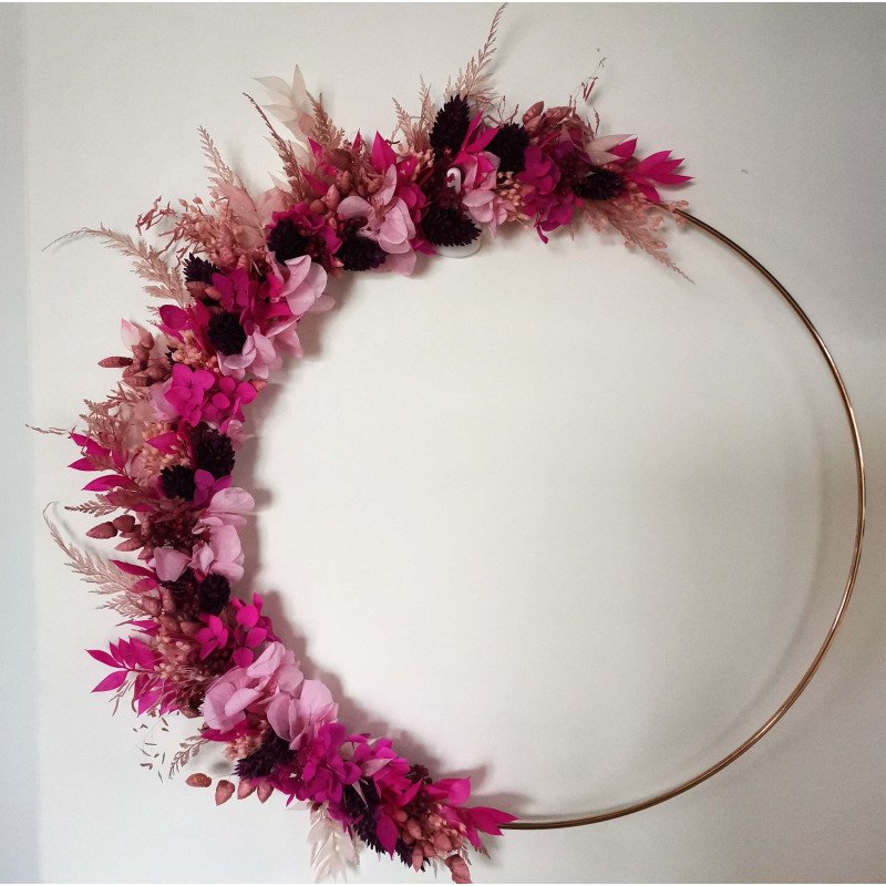 Atelier couronne fleurs séchées