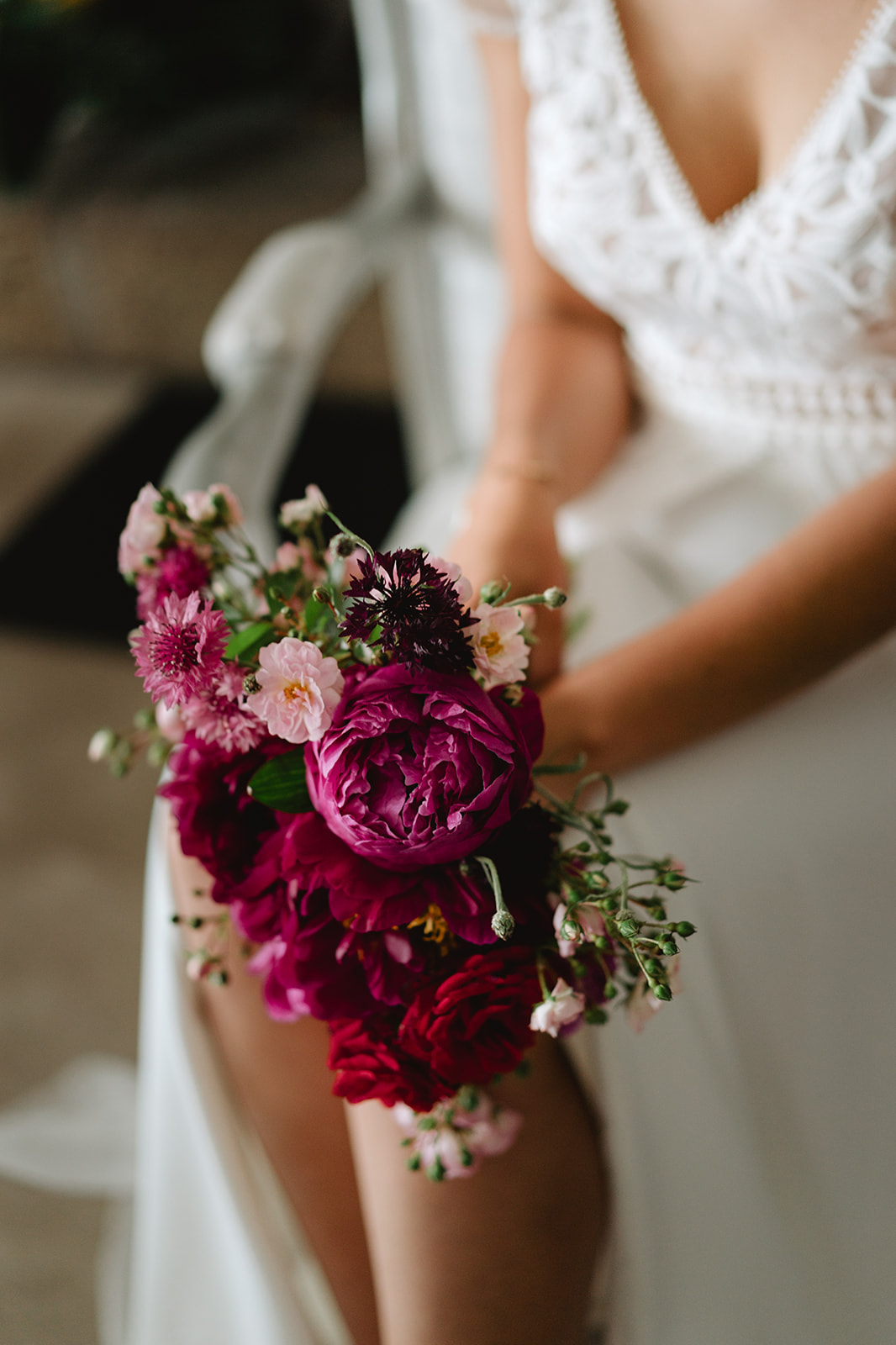 bouquet de mariée frais